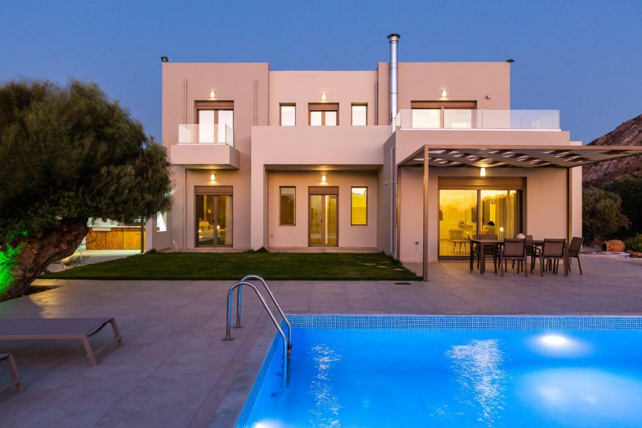 Villa Anemolia Lefkogeia Bagian luar foto