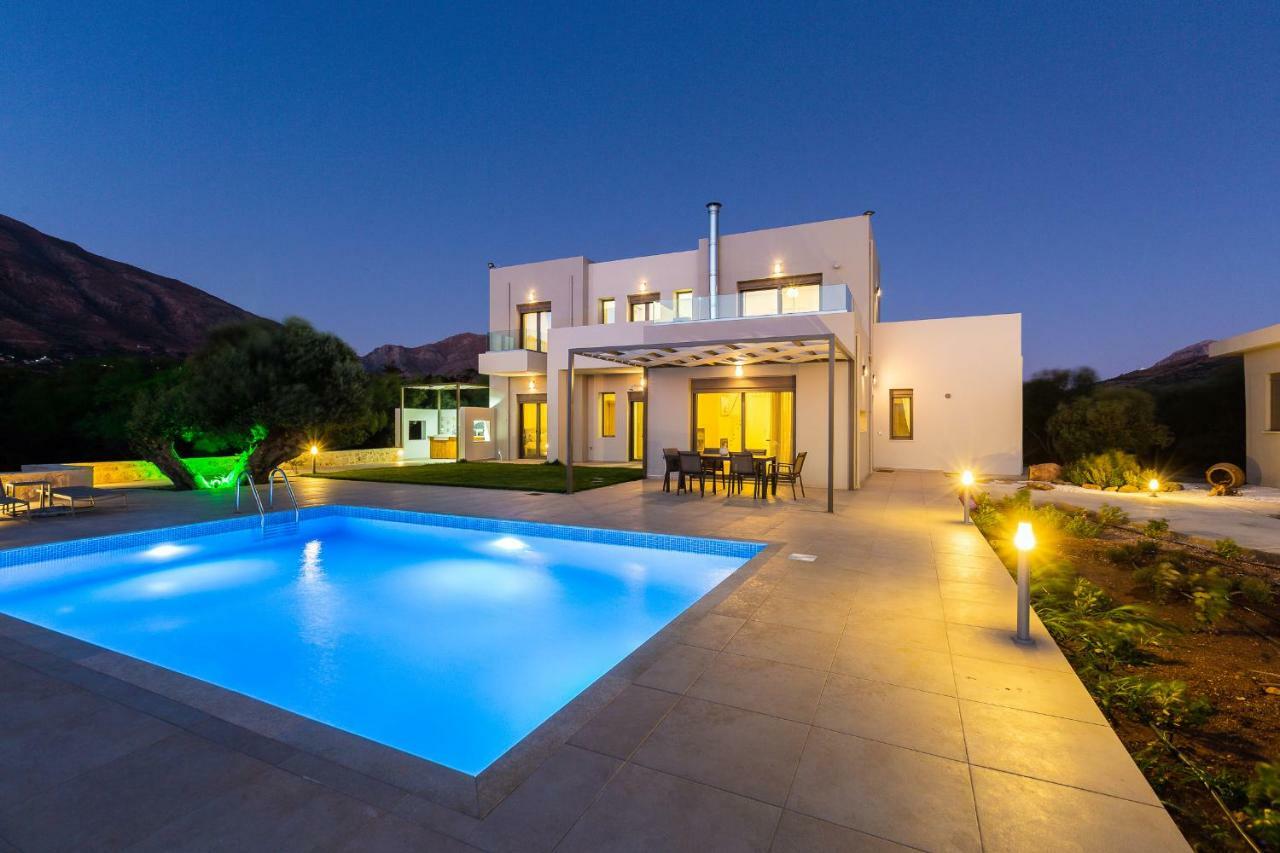 Villa Anemolia Lefkogeia Bagian luar foto