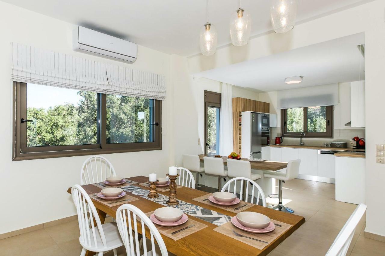 Villa Anemolia Lefkogeia Bagian luar foto