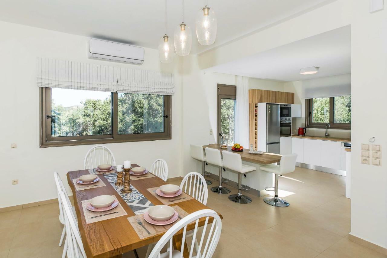 Villa Anemolia Lefkogeia Bagian luar foto