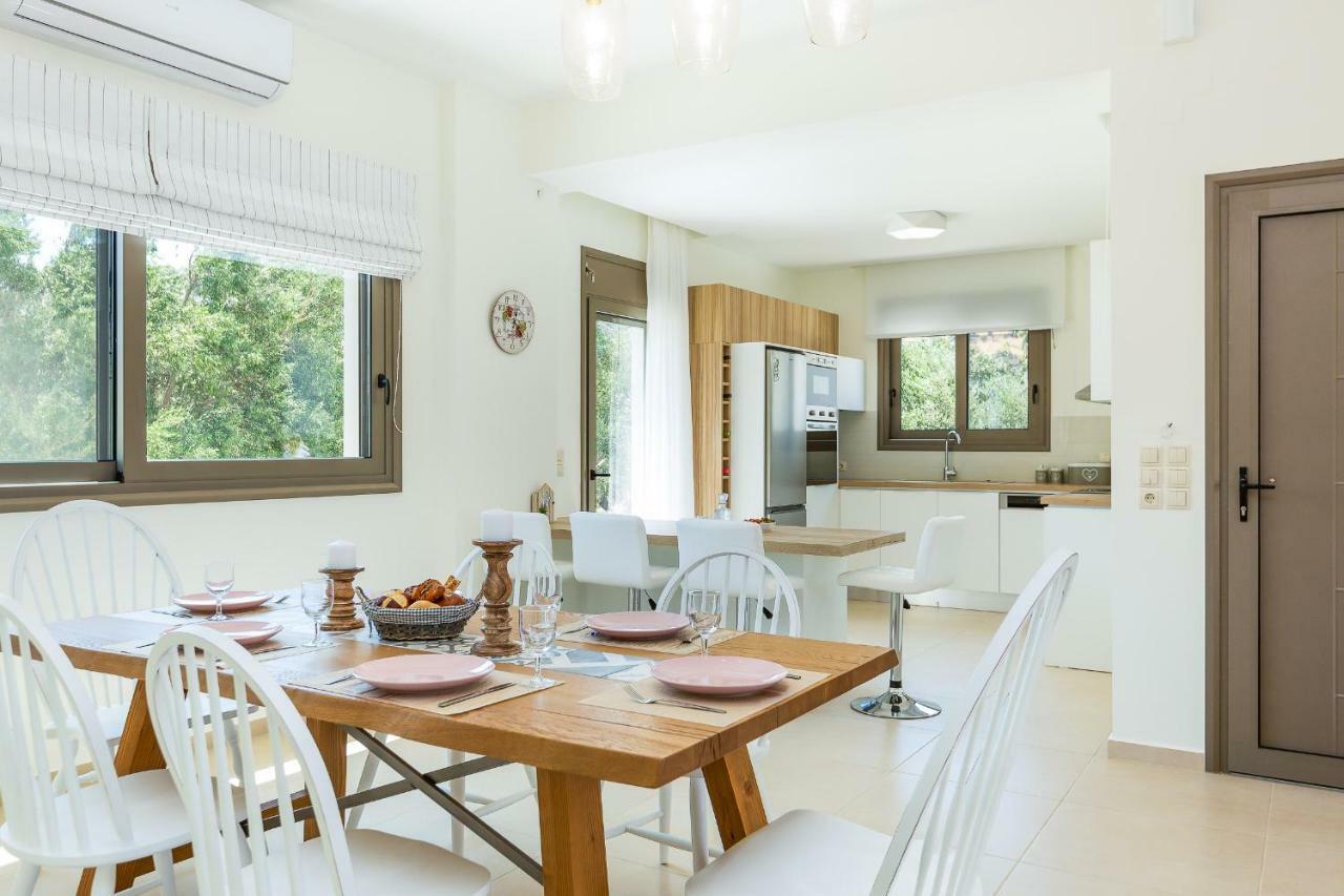 Villa Anemolia Lefkogeia Bagian luar foto